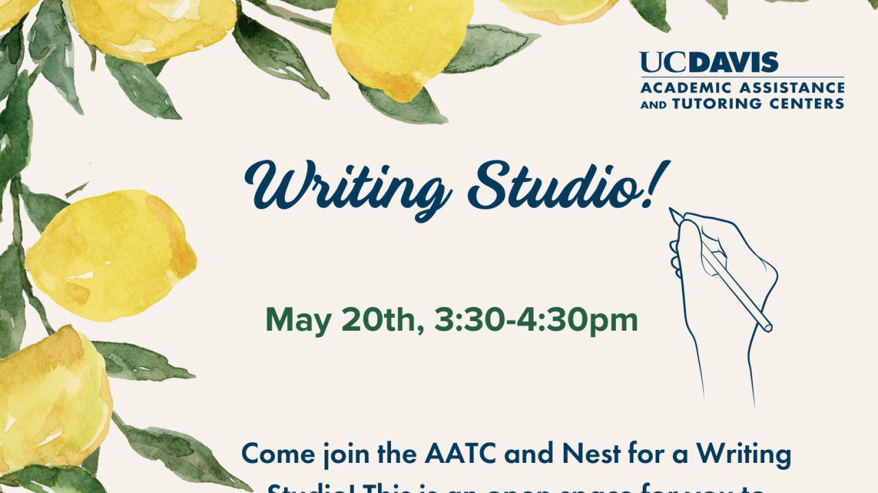 Flyer for Writing Studio