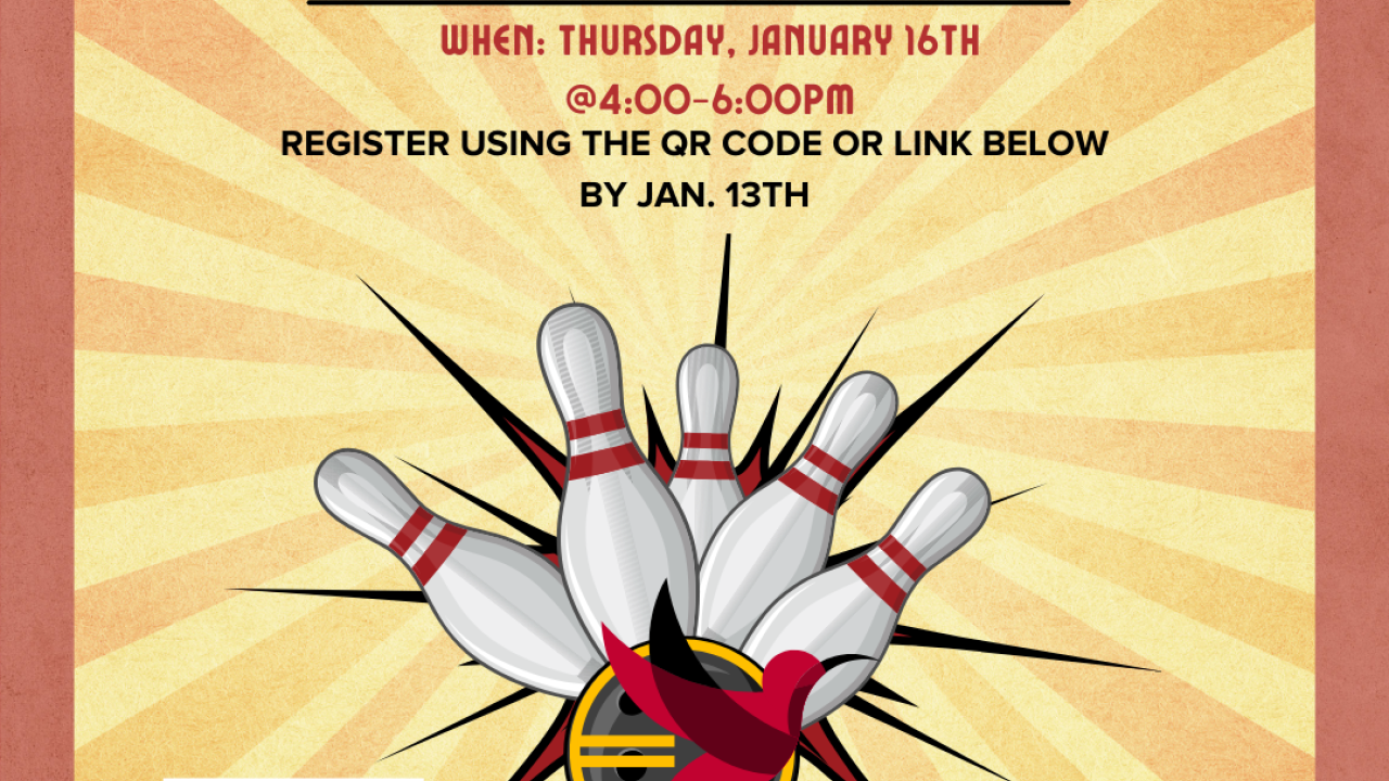 Bowling with the Nest flier for Winter Quarter