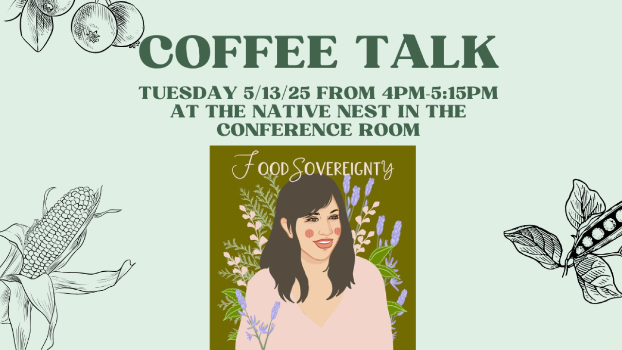 Flyer for Coffee Talk - Food Sovereignty