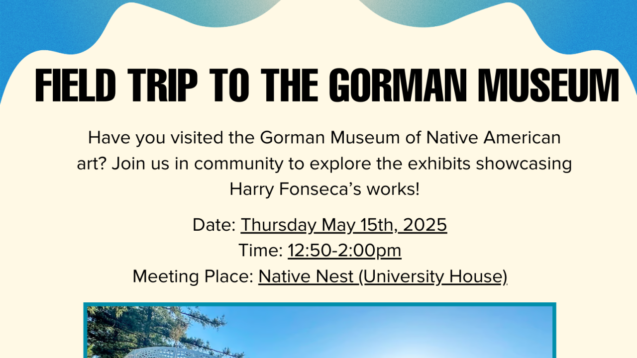Flyer for Gorman Museum Visit