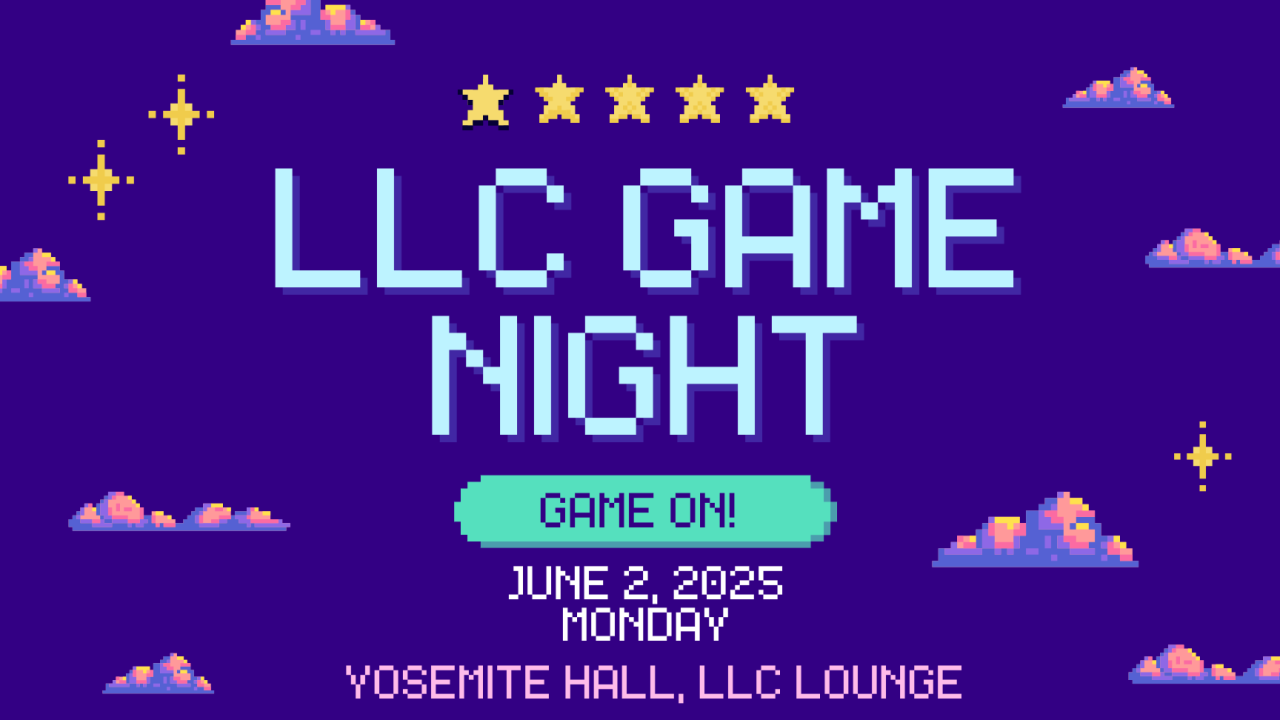 Flyer for LLC Game Night