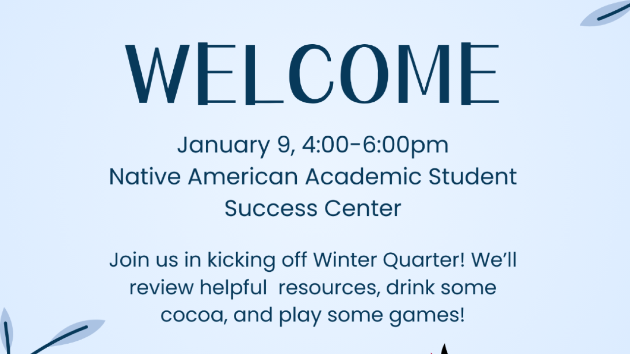 Flier for Winter Welcome event