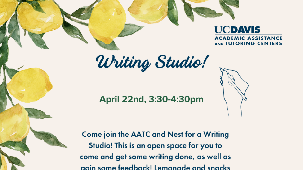 Flyer for Writing Studio