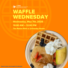 Flyer for Waffle Wednesday